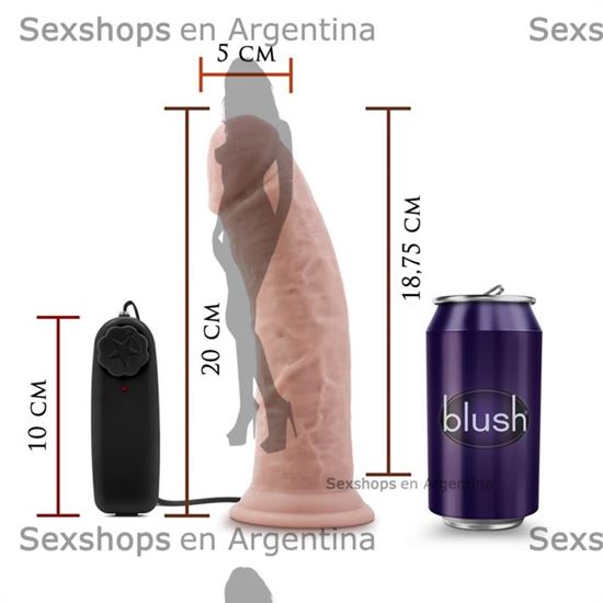 Vibrador 8 pulgadas con sopapa